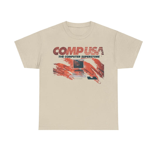 CompUSA Computer Electronics Superstore Nostalgic Tribute T-shirt