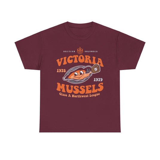 Victoria Mussels Est 1978 British Columbia Baseball T-shirt