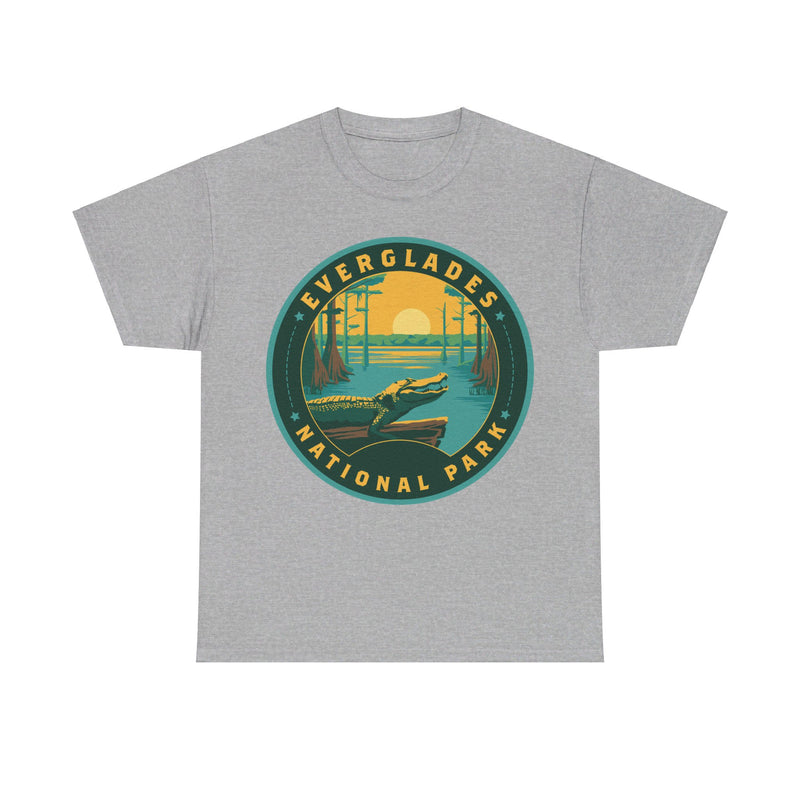 Load image into Gallery viewer, Everglades National Park Florida Round Logo T-shirt
