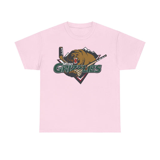 Utah Grizzlies Logo Hockey Team T-shirt