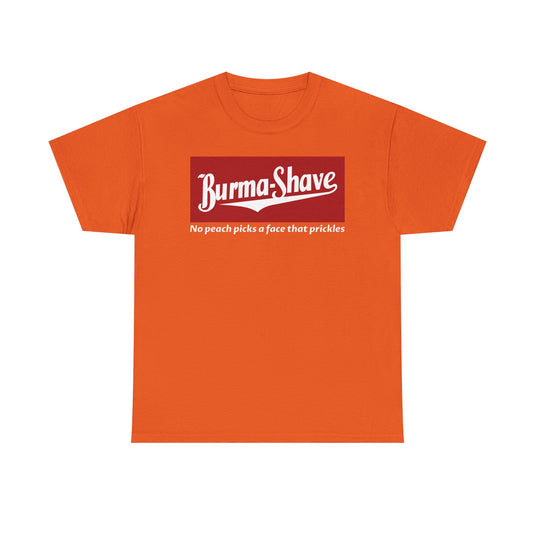 Burma-Shave Classic Red Logo Vintage Shaving Company Brand T-Shirt