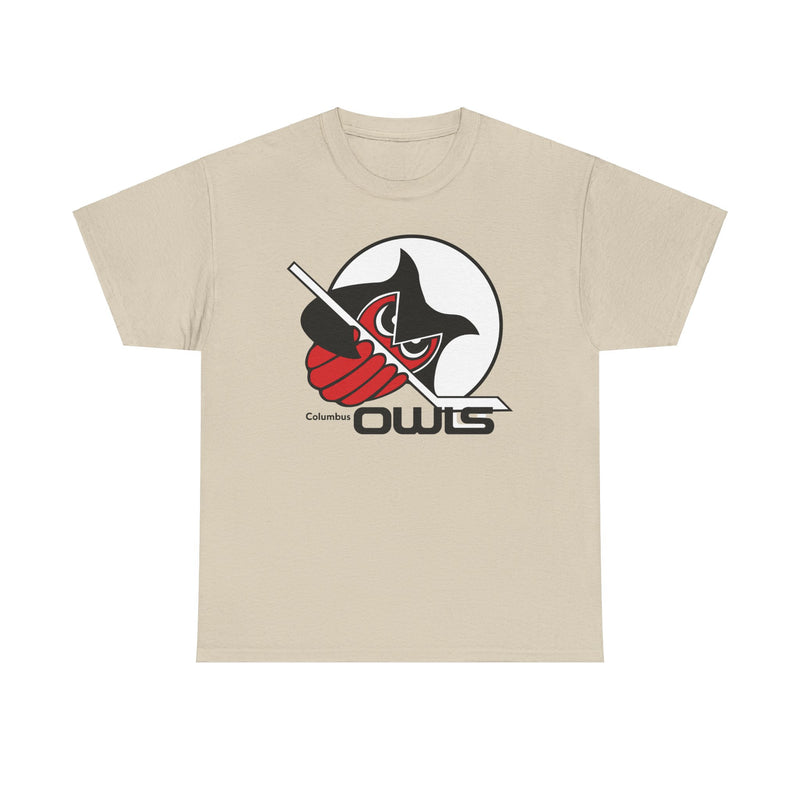 Load image into Gallery viewer, Columbus Owls Ohio International Hockey League &#39;73-&#39;77 T-shirt
