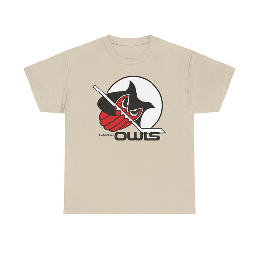 Columbus Owls Ohio International Hockey League '73-'77 T-shirt