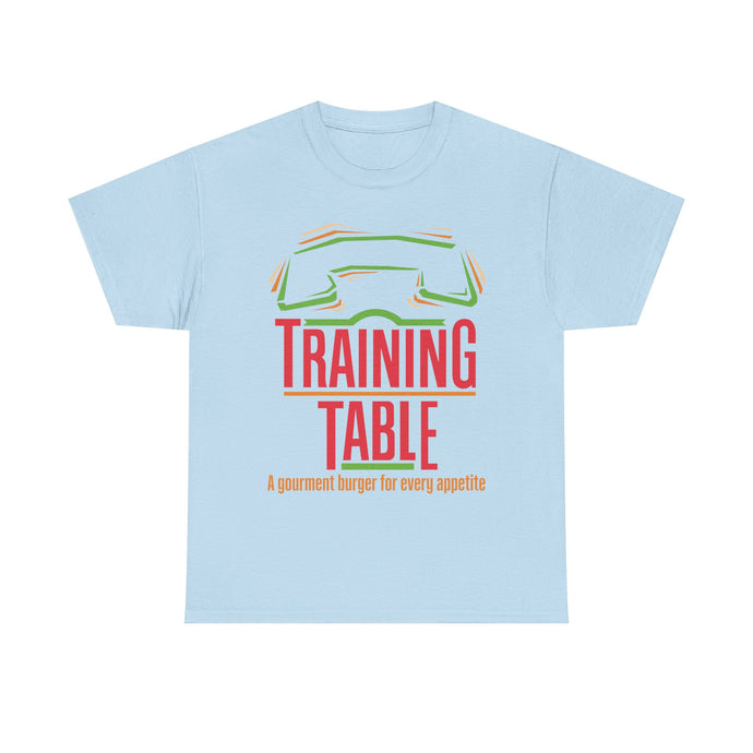 Training Table Gourmet Burger Vintage Restaurant Logo Chain T-Shirt
