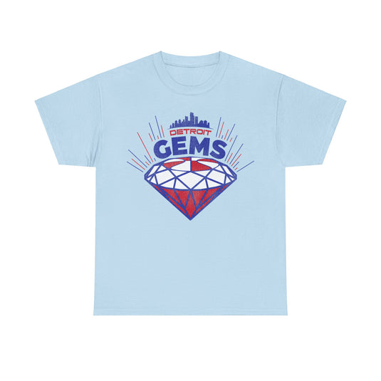 Detroit Gems Basketball Team Nostalgic Retro T-shirt