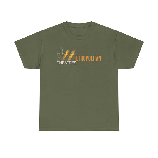 Metropolitan Theaters Film Strip Logo T-Shirt Movie Cinema Tee