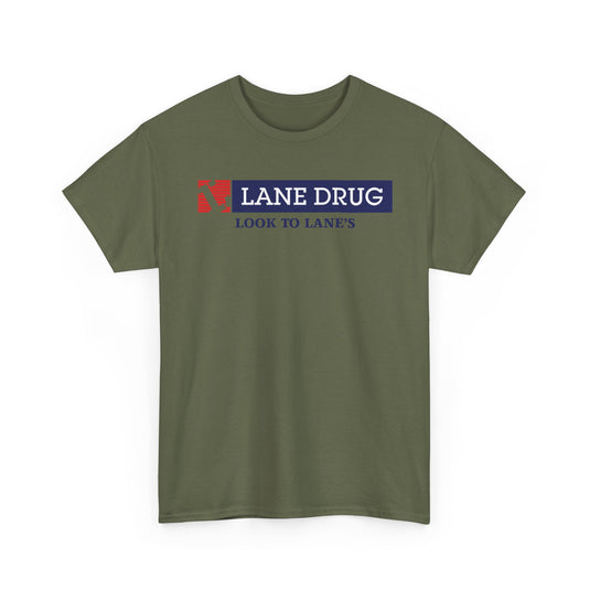 Lane Drug T-Shirt - Pharmacy Chain Logo Tee - Drugstore