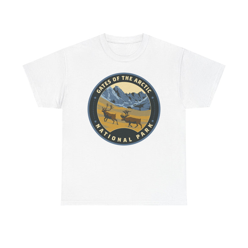Load image into Gallery viewer, Gates of the Arctic National Park Alaska Round Logo T-shirt

