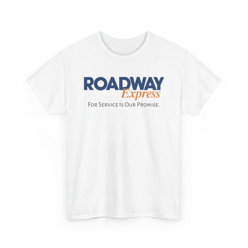 Load image into Gallery viewer, Roadway Express For Service Is Our Promise T-Shirt Logistics Logo
