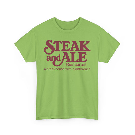 Steak and Ale Restaurant Vintage Steakhouse Logo Classic Dining T-Shirt