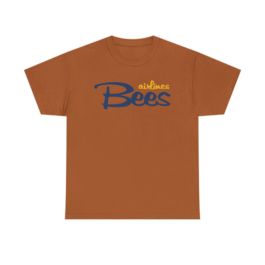 Bees Airlines Casual Script Logo Tee - UK Carrier Tribute
