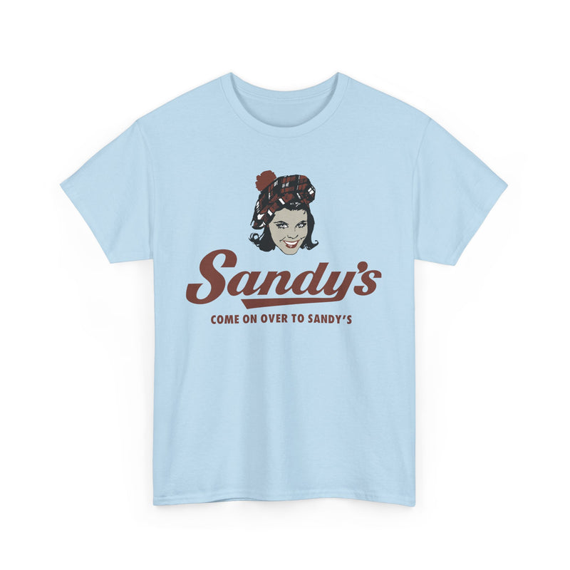 Load image into Gallery viewer, Sandy&#39;s Come On Over To Sandy&#39;s Vintage Restaurant Logo T-Shirt
