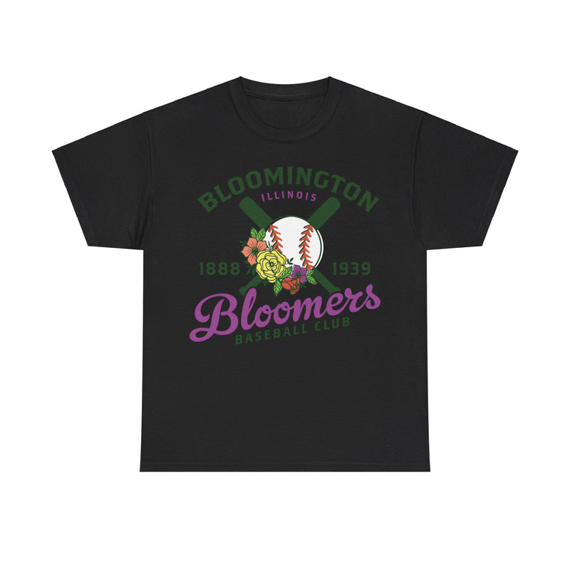 Load image into Gallery viewer, Bloomington Bloomers Est 1888 Illinois Baseball T-shirt
