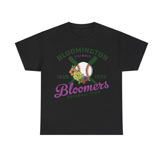 Bloomington Bloomers Est 1888 Illinois Baseball T-shirt