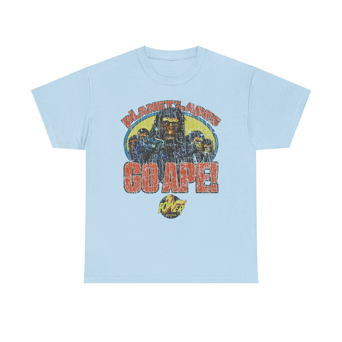 Planet of the Apes Go Ape Power Records Nostalgic T-shirt