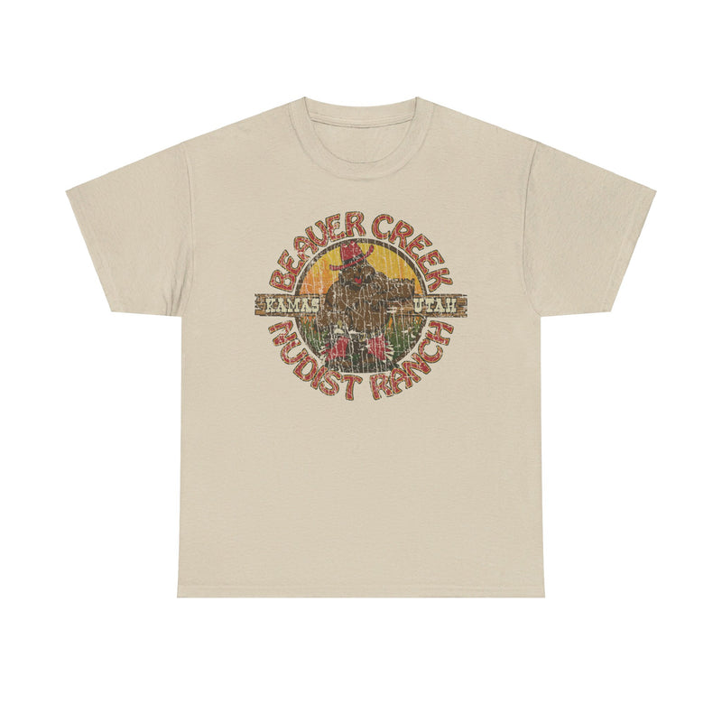 Load image into Gallery viewer, Beaver Creek Nudist Ranch Kamas Utah T-shirt
