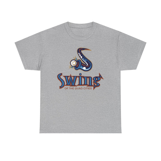 Swing of the Quad Cities Iowa Baseball 2004-2007 T-shirt