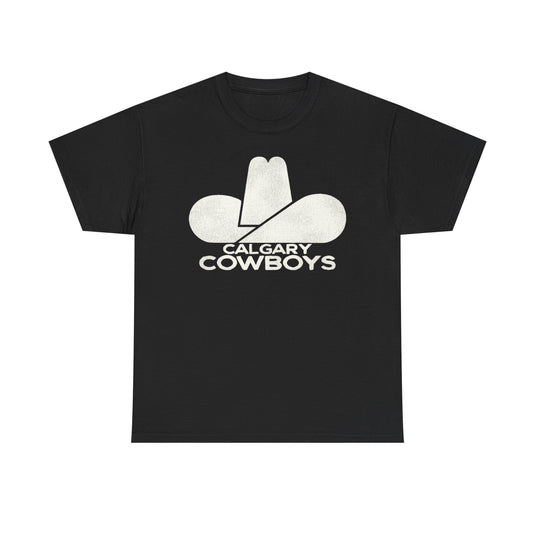 Calgary Cowboys Hockey Team Nostalgic Logo T-shirt