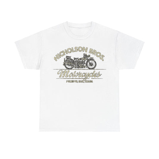 Nicholson Bros Motorcycles 1933 Saskatoon Canada T-shirt