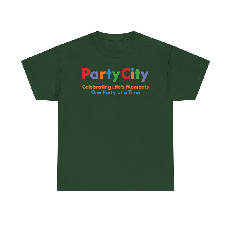 Load image into Gallery viewer, Party City Defunct Party Supply Store T-Shirt Celebrating Life&#39;s Moments Tee
