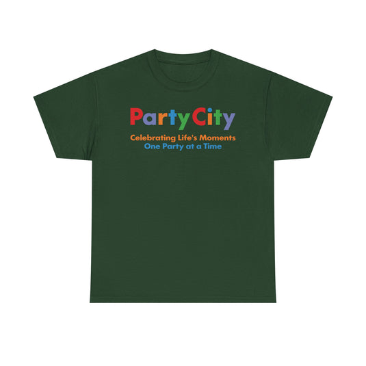 Party City Defunct Party Supply Store T-Shirt Celebrating Life's Moments Tee
