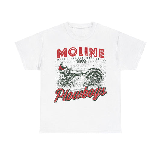 Moline Plowboys Est 1892 Illinois Baseball T-shirt