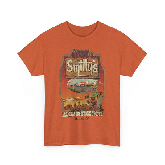 Smittys Arizona Sunset 1964 Grocery Cowboy T-shirt