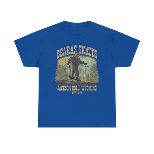 Bearas Skates Est 1983 Jackson Hole Wyoming T-shirt