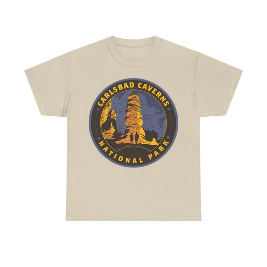 Carlsbad Caverns National Park New Mexico Round Logo T-shirt