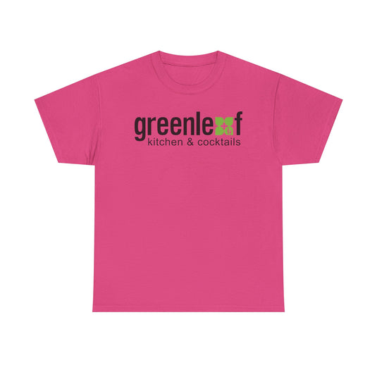 Greenleaf Kitchen Cocktails T-Shirt Defunct Restaurant Bankrupt Logo Tee