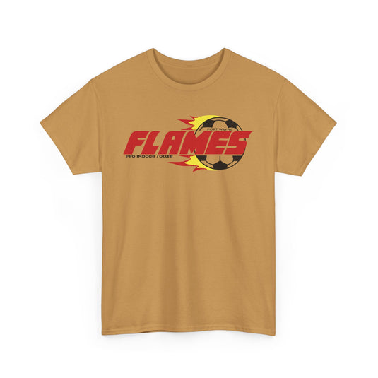 Fort Wayne Flames Indiana American Indoor Soccer Association 1986-1989 T-shirt