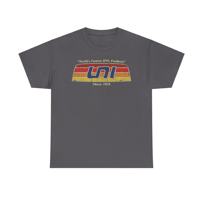 Load image into Gallery viewer, UNI BMX 1978 California Bicycle Seats Racing T-shirt
