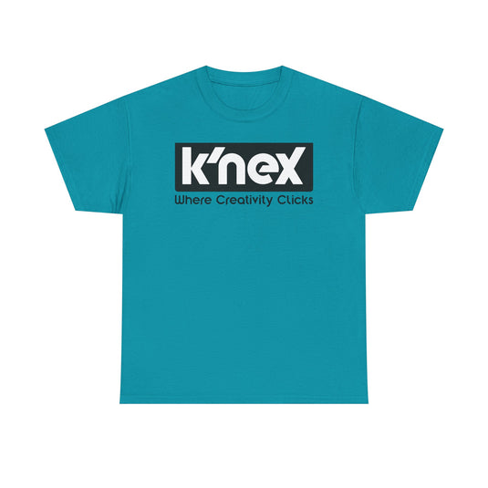 K'NEX Defunct Building Toys T-Shirt Where Creativity Clicks Construction Set Tee