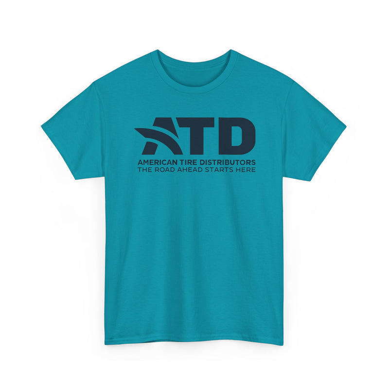 Load image into Gallery viewer, ATD American Tire Distributors T-Shirt Defunct Company Road Ahead Starts Here
