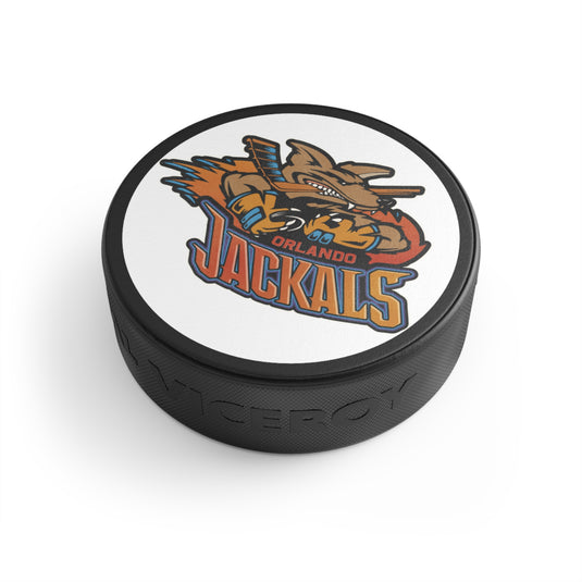 Orlando Jackals Logo Nostalgic Defunct Retro Hockey Puck