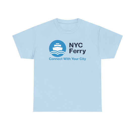 NYC Ferry Defunct Transportation Service T-Shirt Connect With Your City Boat Tee