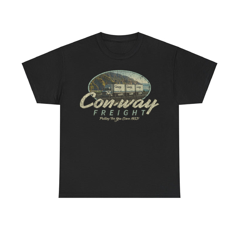 Load image into Gallery viewer, Conway Freight 1983 Trucking Distressed Print T-shirt
