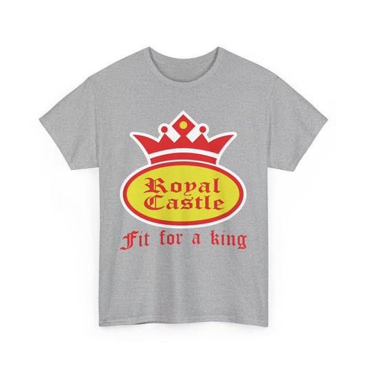 Royal Castle Fit For King Vintage Restaurant Logo Burger T-Shirt