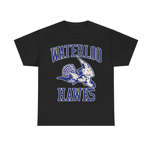 Waterloo Hawks Basketball Nostalgic Retro T-shirt