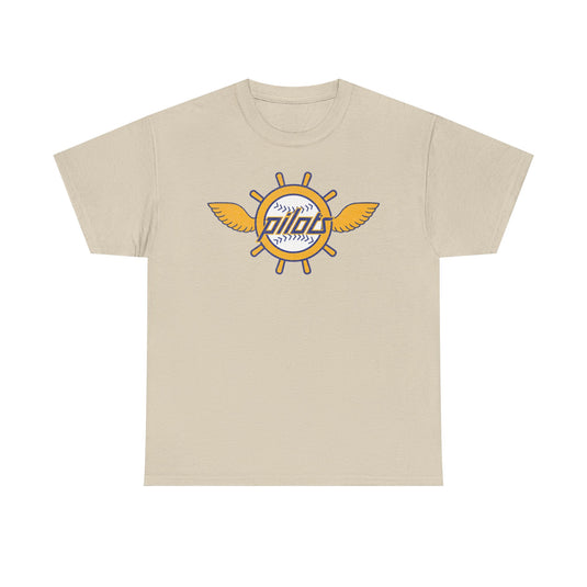 Seattle Pilots Gold Logo Nostalgic Retro Baseball Team T-shirt