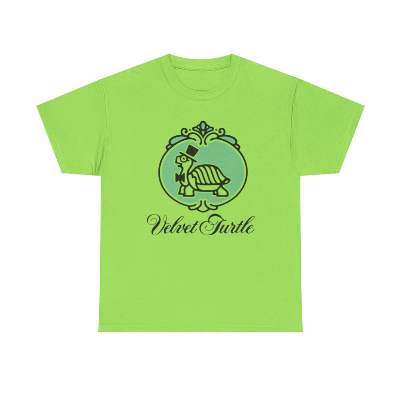 Load image into Gallery viewer, Velvet Turtle T-Shirt - Restaurant Industry Defunct Logo Tee

