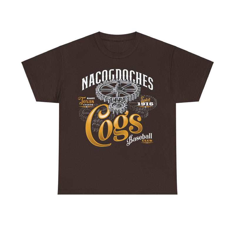 Load image into Gallery viewer, Nacogdoches Cogs Est 1916 Texas Baseball T-shirt
