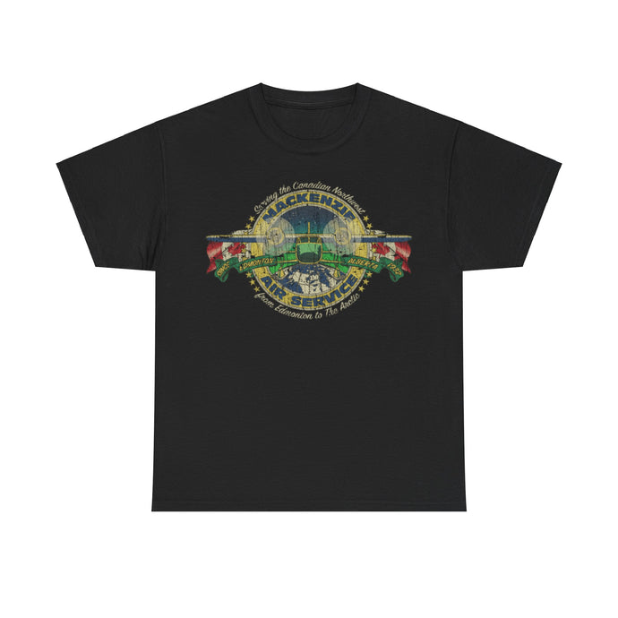 Mackenzie Air Service 1932 Airlines Distressed Print T-shirt