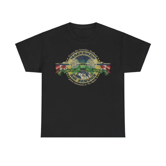 Mackenzie Air Service 1932 Airlines Distressed Print T-shirt