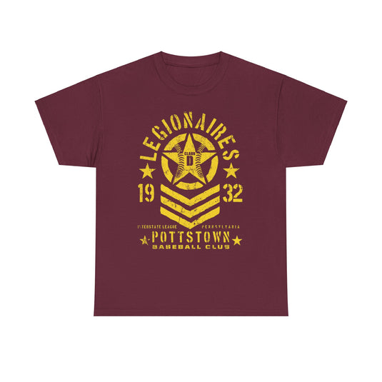 Pottstown Legionaires Est 1932 Pennsylvania Baseball T-shirt