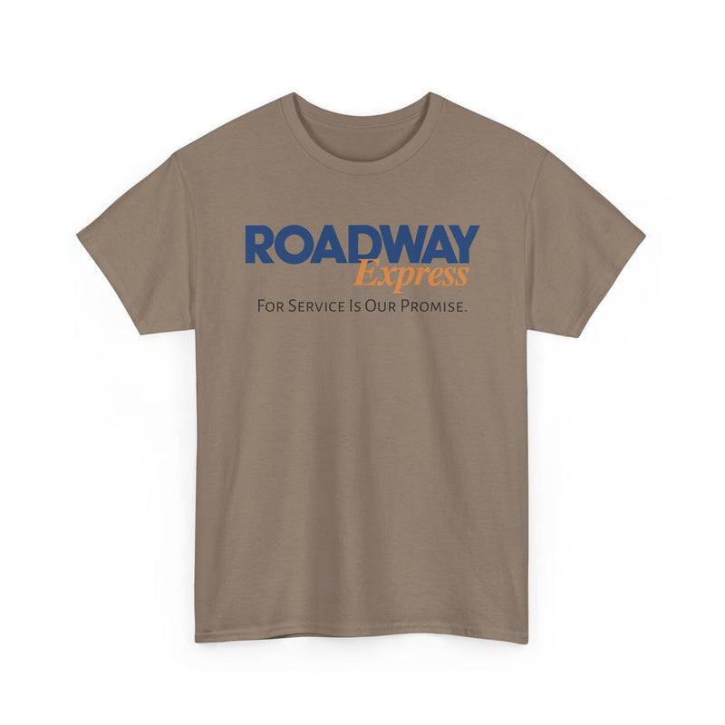 Load image into Gallery viewer, Roadway Express For Service Is Our Promise T-Shirt Logistics Logo
