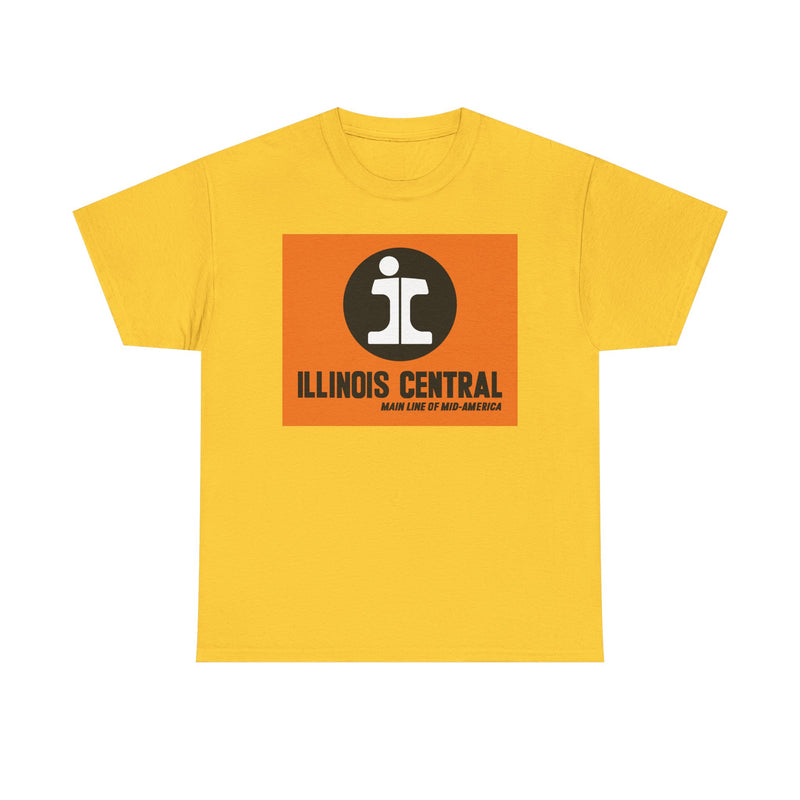Load image into Gallery viewer, Illinois Central Main Line Mid-America Railroad Logo Train T-Shirt
