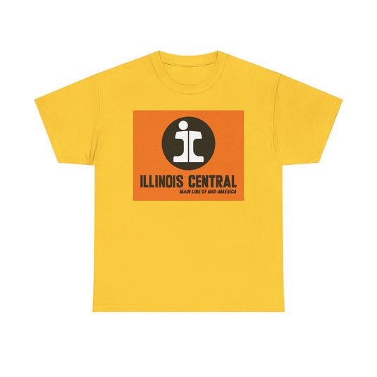 Illinois Central Main Line Mid-America Railroad Logo Train T-Shirt