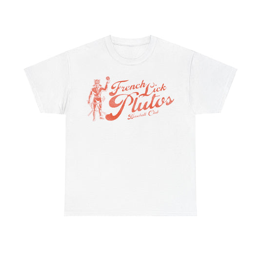 French Lick Plutos Nostalgic Retro Baseball Team T-shirt