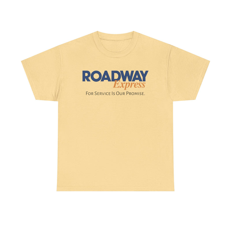 Load image into Gallery viewer, Roadway Express For Service Is Our Promise T-Shirt Logistics Logo
